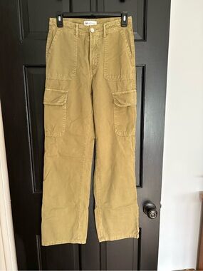 Zara Olive-Tone Cargo Pants